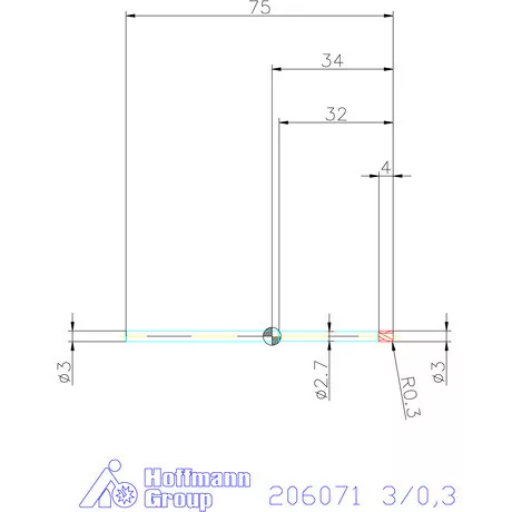 Garant VHM tóruszmaró 3/0,3 mm
