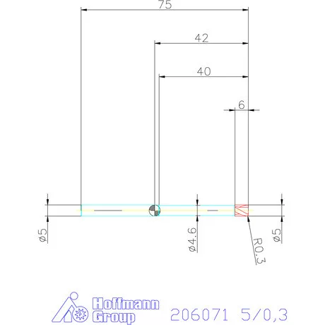 Garant VHM tóruszmaró 5/0,3 mm