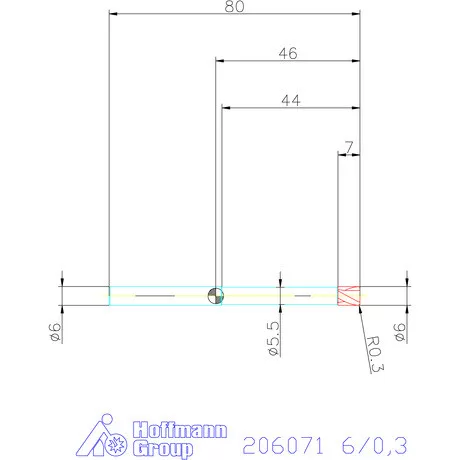 Garant VHM tóruszmaró 6/0,3 mm