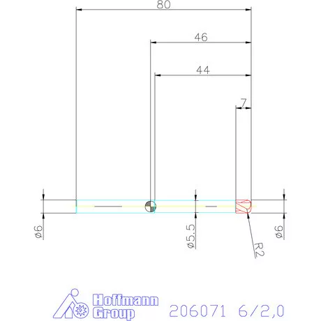 Garant VHM tóruszmaró 6/2,0 mm
