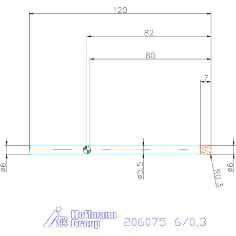 Garant VHM tóruszmaró 6/0,3 mm