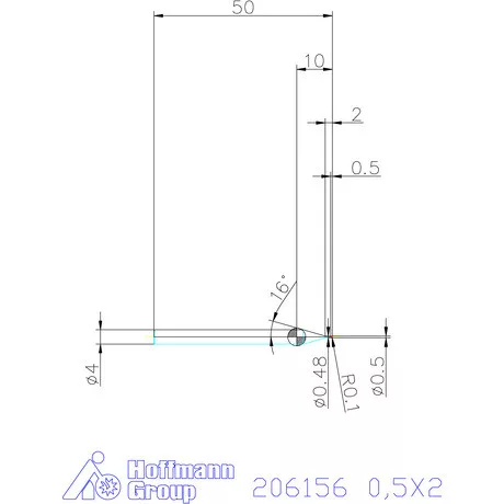 Garant Garant Diabolo VHM tóruszmaró R 1 0,1 0,5X2 mm