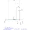 Garant Garant Diabolo VHM tóruszmaró R 1 0,2 2,5X15 mm