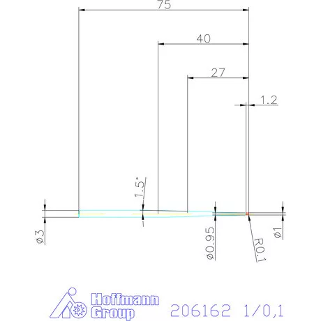 Garant Garant Diabolo VHM tóruszmaró HPC 1/0,1 mm