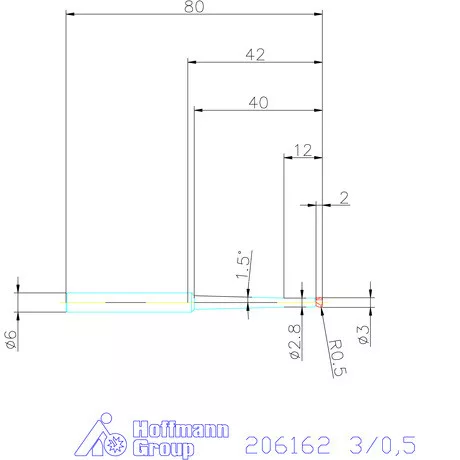 Garant Garant Diabolo VHM tóruszmaró HPC 3/0,5 mm