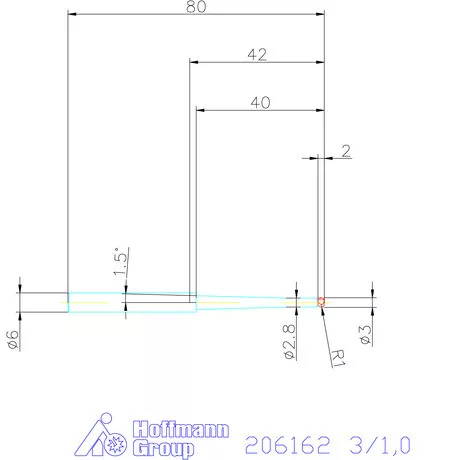 Garant Garant Diabolo VHM tóruszmaró HPC 3/1,0 mm