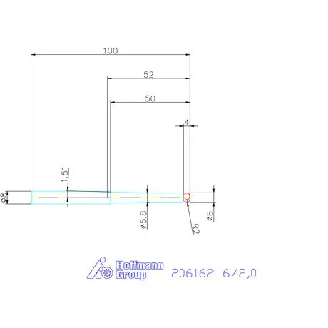 Garant Garant Diabolo VHM tóruszmaró HPC 6/2,0 mm