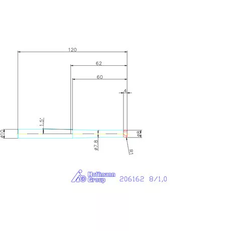 Garant Garant Diabolo VHM tóruszmaró HPC 8/1,0 mm