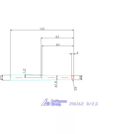 Garant Garant Diabolo VHM tóruszmaró HPC 8/2,0 mm