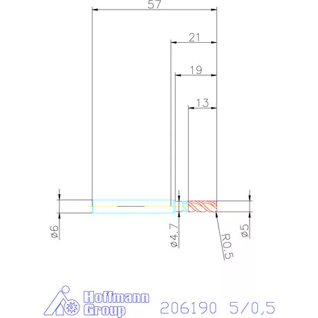 Garant VHM tóruszmaró 5/0,5 mm