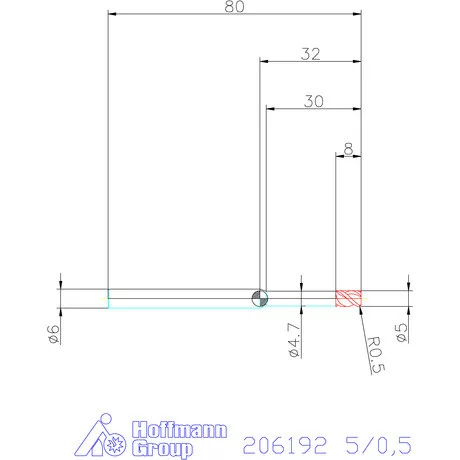 Garant VHM tóruszmaró 5/0,5 mm