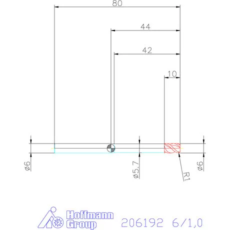 Garant VHM tóruszmaró 6/1,0 mm