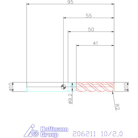 Garant VHM tóruszmaró TPC 10/2,0 mm