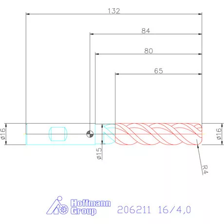 Garant VHM tóruszmaró TPC 16/4,0 mm