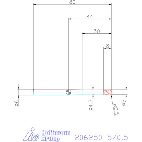 Garant VHM tóruszmaró 5/0,5 mm