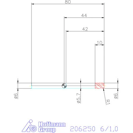 Garant VHM tóruszmaró 6/1,0 mm