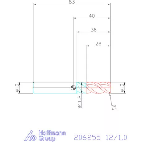 Garant Garant Master Alu PickPocket VHM tóruszmaró HPC 12/1,0 mm