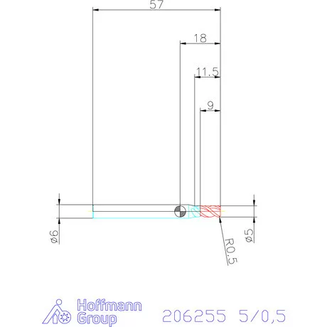 Garant Garant Master Alu PickPocket VHM tóruszmaró HPC 5/0,5 mm