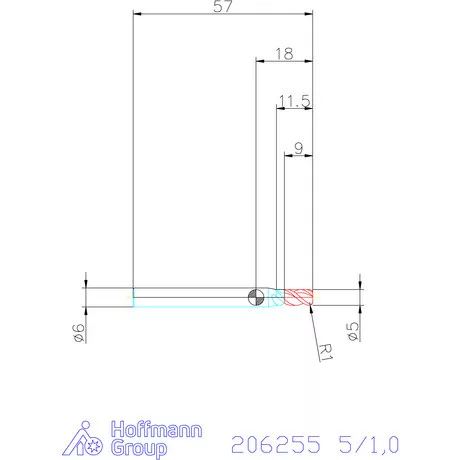 Garant Garant Master Alu PickPocket VHM tóruszmaró HPC 5/1,0 mm
