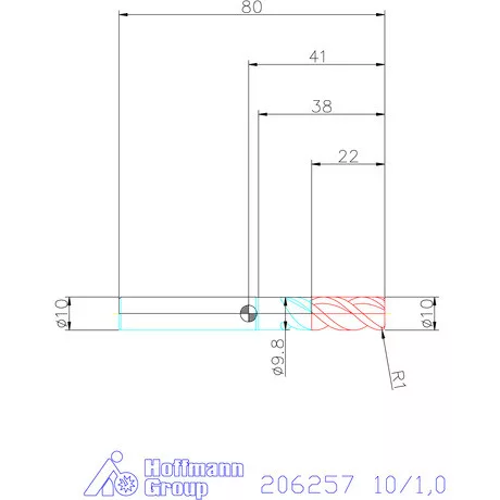 Garant Garant Master Alu PickPocket VHM tóruszmaró HPC 10/1,0 mm