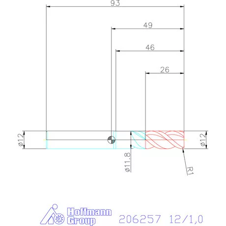 Garant Garant Master Alu PickPocket VHM tóruszmaró HPC 12/1,0 mm