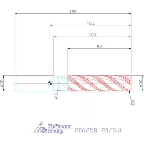 Garant Garant Master Alu SlotMachine VHM tóruszmaró HPC / TPC 20/3,0 mm