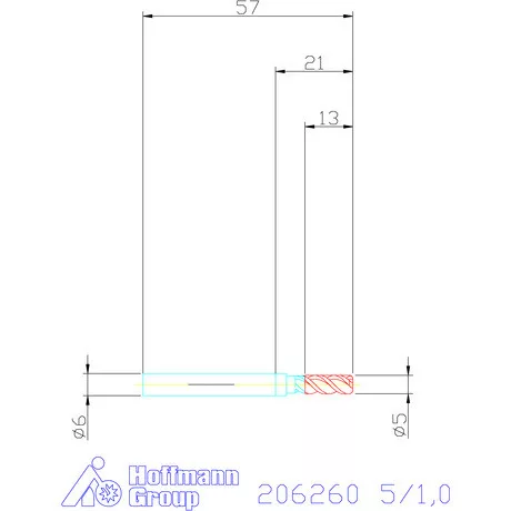 Garant VHM tóruszmaró HPC 5/1,0 mm
