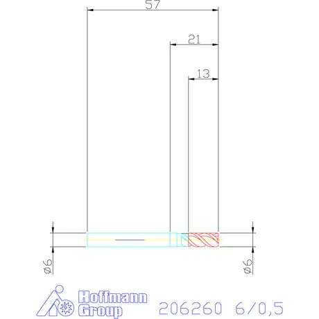Garant VHM tóruszmaró HPC 6/0,5 mm