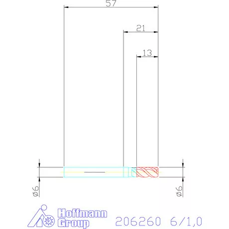Garant VHM tóruszmaró HPC 6/1,0 mm