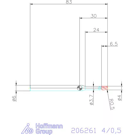 Garant Garant Master Alu PickPocket VHM tóruszmaró HPC 4/0,5 mm