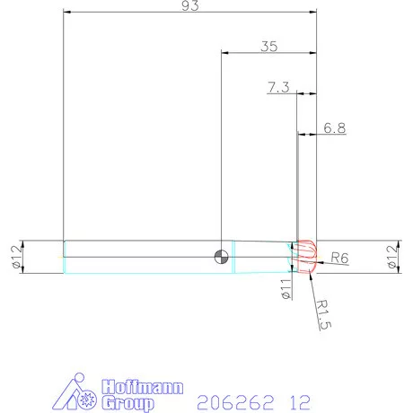Garant VHM homlok-tóruszmaró HPC 12 mm