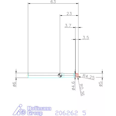 Garant VHM homlok-tóruszmaró HPC 5 mm