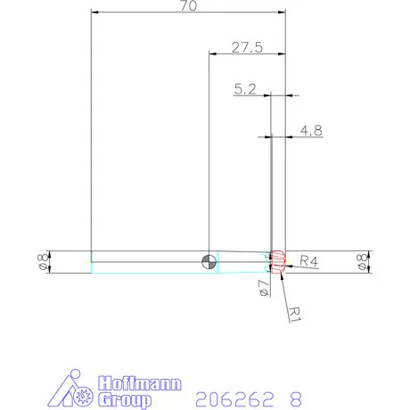 Garant VHM homlok-tóruszmaró HPC 8 mm