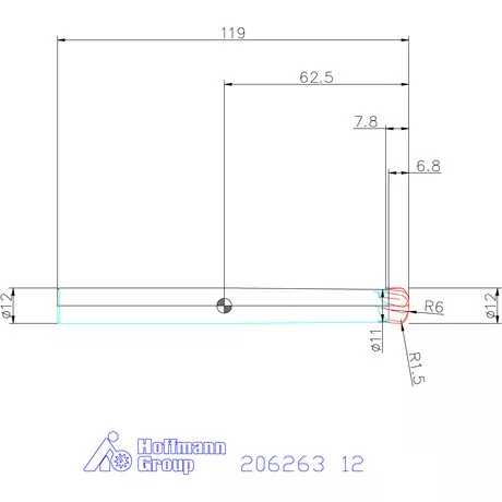 Garant VHM homlok-tóruszmaró HPC 12 mm