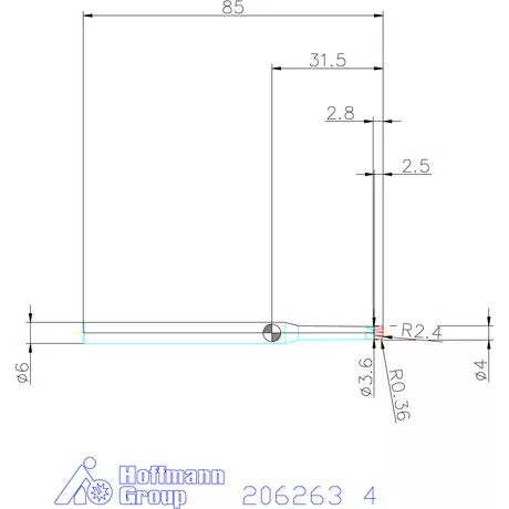 Garant VHM homlok-tóruszmaró HPC 4 mm