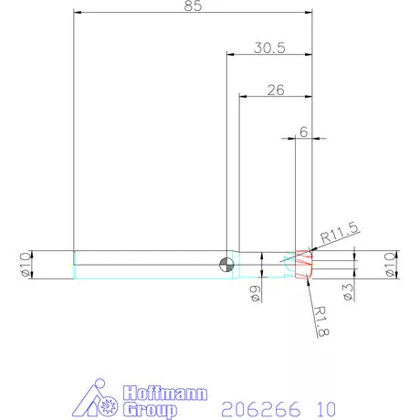Garant VHM homlok-tóruszmaró HPC 10 mm