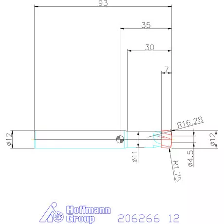 Garant VHM homlok-tóruszmaró HPC 12 mm