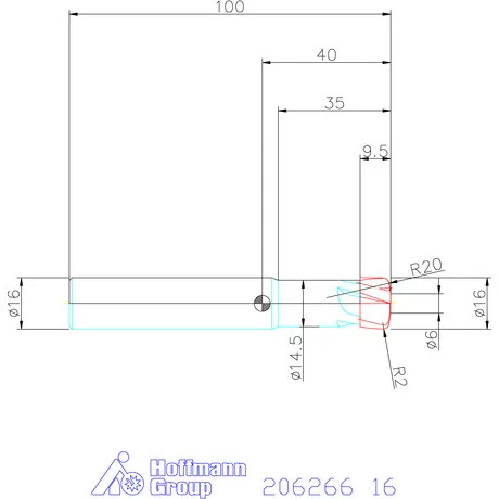 Garant VHM homlok-tóruszmaró HPC 16 mm