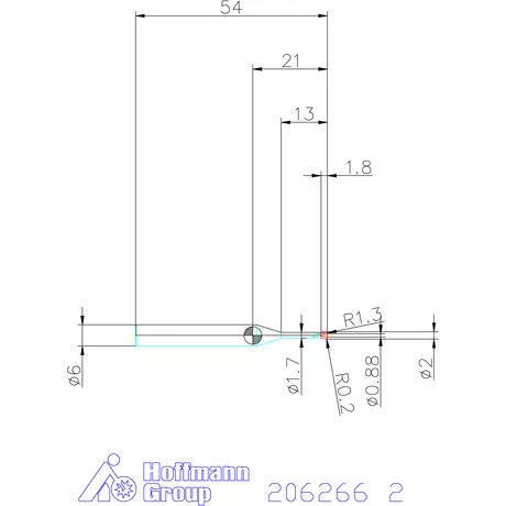 Garant VHM homlok-tóruszmaró HPC 2 mm