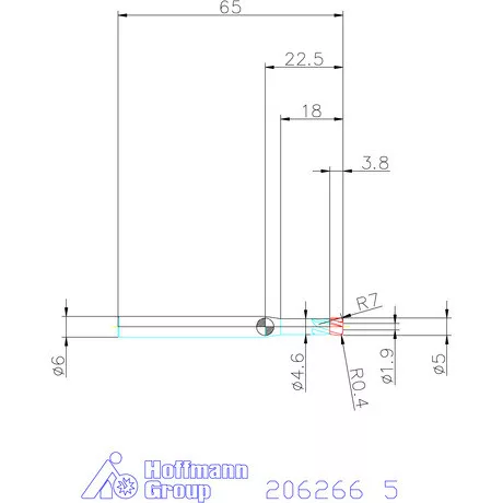 Garant VHM homlok-tóruszmaró HPC 5 mm