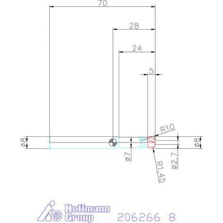 Garant VHM homlok-tóruszmaró HPC 8 mm