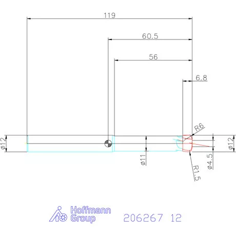 Garant VHM homlok-tóruszmaró HPC 12 mm