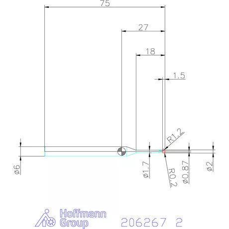 Garant VHM homlok-tóruszmaró HPC 2 mm