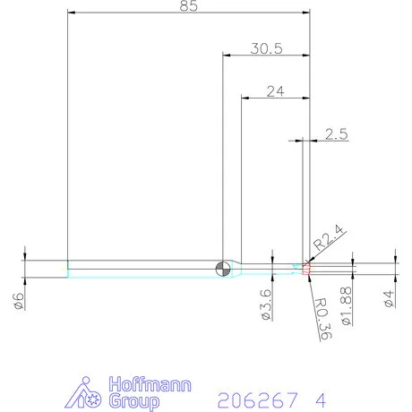 Garant VHM homlok-tóruszmaró HPC 4 mm