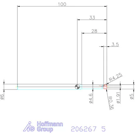 Garant VHM homlok-tóruszmaró HPC 5 mm