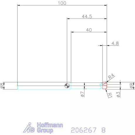 Garant VHM homlok-tóruszmaró HPC 8 mm