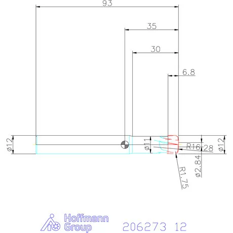 Garant Garant Diabolo VHM homlok tóruszmaró HPC 12 mm