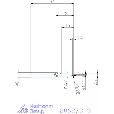Garant Garant Diabolo VHM homlok tóruszmaró HPC 3 mm