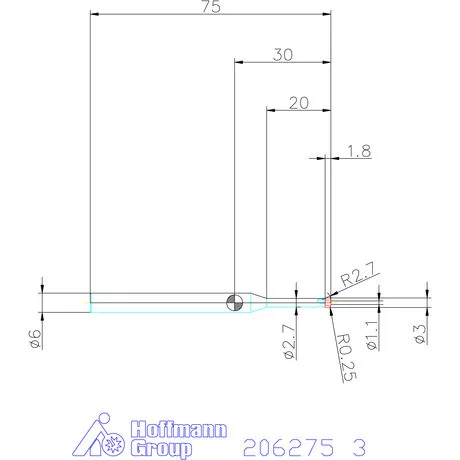Garant Garant Diabolo VHM homlok tóruszmaró HPC 3 mm