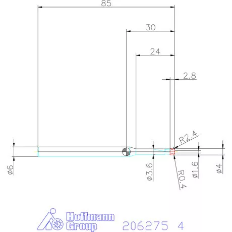 Garant Garant Diabolo VHM homlok tóruszmaró HPC 4 mm